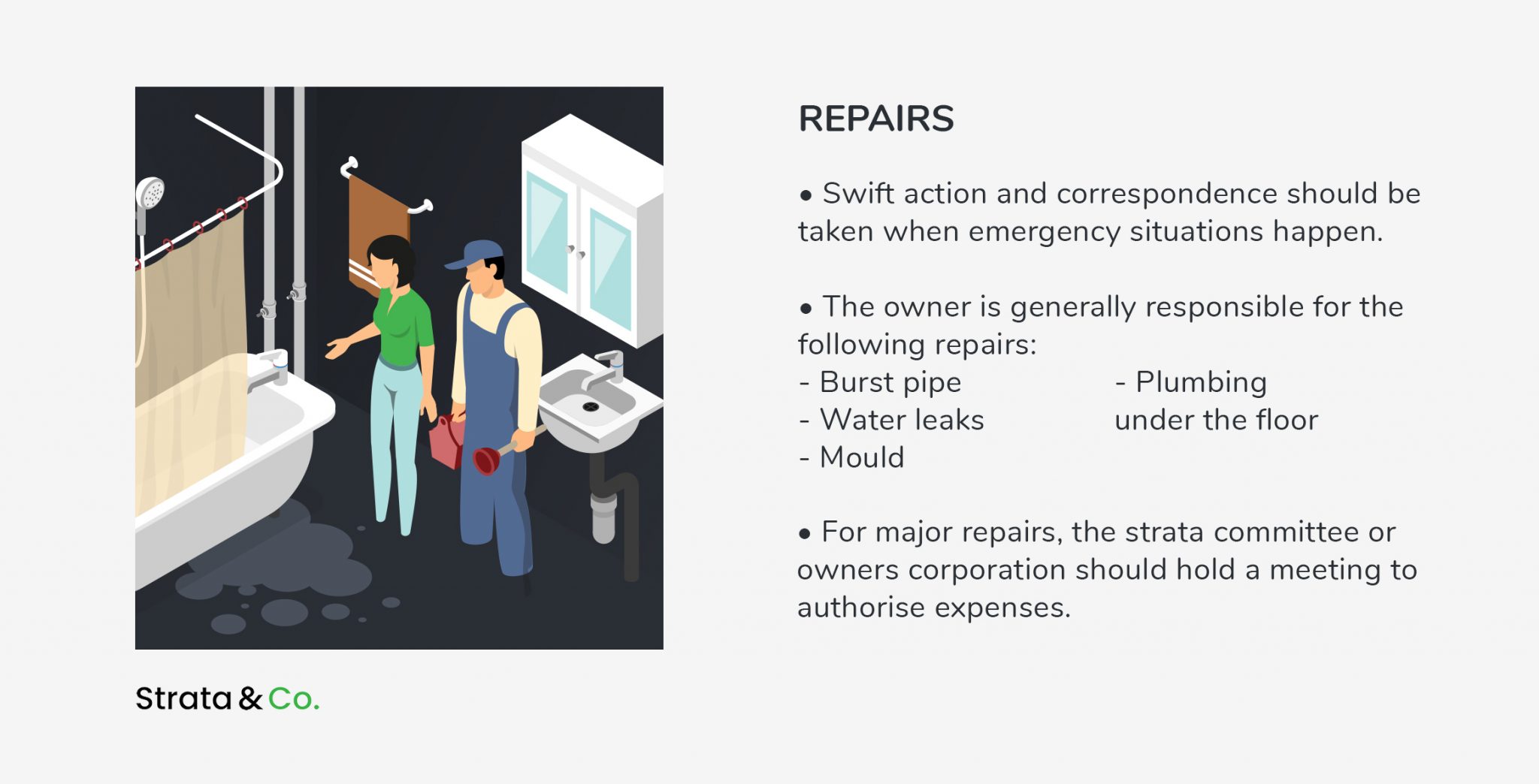 Strata water damage Strata & Co.